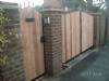 Wooden gates