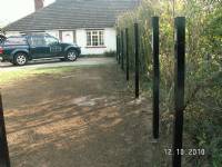 Five-bar 'wooden-style' steel gates - project portfolio 6